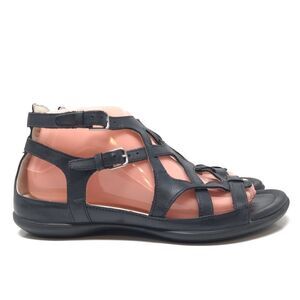 Ecco Black Gladiator Sandals
